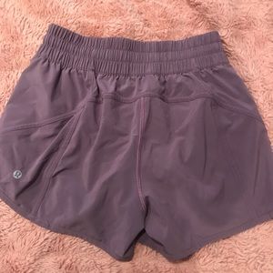 Neutral Purple Lululemon tracker shorts size 8